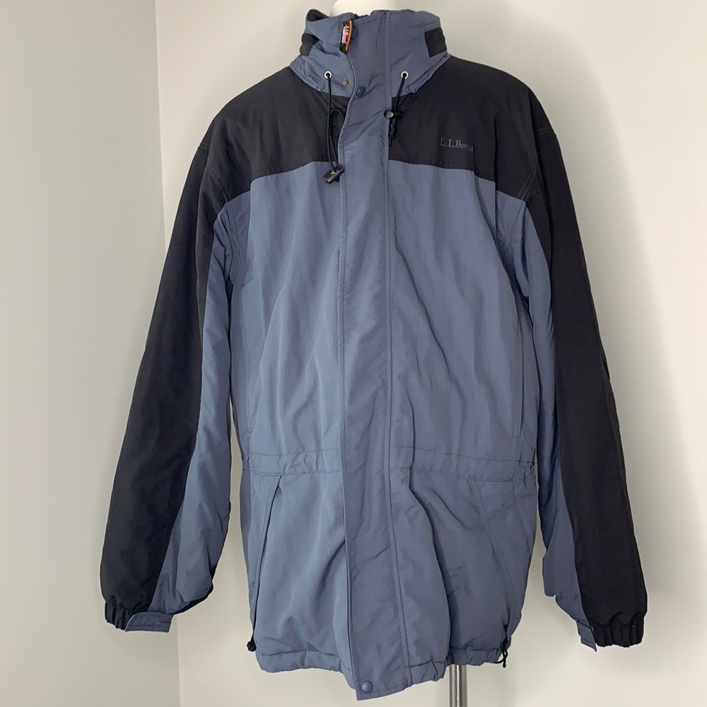 Men’s L.L. Bean Thinsulate Lite Loft Size Large Nylon Ski Parka Hooded